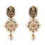 22K Antique Gold, Gemstone, Pearl & CZ Temple Jewelry Set (99.5gm)