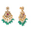 22K Antique Gold, CZ, Ruby, Pearl & Emerald Peacock Jewelry Set (158.5gm)
