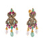 22K Antique Gold, Ruby, Pearl & Emerald Temple Jewelry Set (70.2gm)