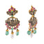 22K Antique Gold, Ruby, Pearl & Emerald Temple Jewelry Set (76.6gm)