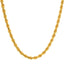 22K Yellow Gold Twisted Hollow Rope Chain 3.3 gm 16 inches