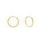 22K Yellow Gold Hammered Hoops, 1.3 Grams