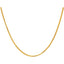 22K Yellow Gold Round Foxtail Chain 20 inches 8.7 grams