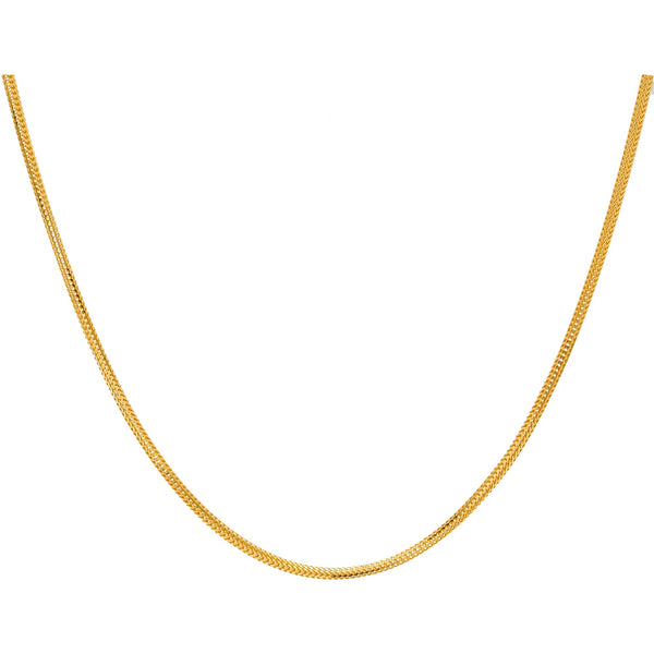 22K Yellow Gold 22in Chain(22.9 gm) | Wear this classic 22k yellow gold chain alone or pair it with your favorite Indian gold pendant f...