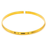 22K Yellow Gold Bangle Kada for Kids W/ Slightly Faceted Frame - Virani Jewelers | 22K Yellow Gold Bangles for Kids W/ Slightly Faceted Frame. This set of smooth Slightly faceted 2...