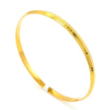 22K Yellow Gold Bangle Kada for Kids W/ Slightly Faceted Frame - Virani Jewelers | 22K Yellow Gold Bangles for Kids W/ Slightly Faceted Frame. This set of smooth Slightly faceted 2...