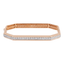 18K Rose Gold & 0.96ct Diamond Bangle (16.8gm)