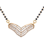 18K Rose Gold & 0.46ct Diamond Mangalsutra (6.1gm)