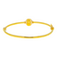 22K Yellow Gold Ball Bead Bangle (13.5gm)