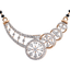 18K Rose Gold & 1.87ct Diamond Mangalsutra (7.63gm)