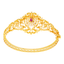 22K Yellow Gold, Ruby, and CZ Bangle (21.2gm)