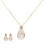 18K Rose Gold & 2.76ct Diamond Pendant Set (6gm)