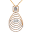 18K Rose Gold & 2.76ct Diamond Pendant Set (6gm)