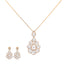 18K Rose Gold & 3.92ct Diamond Pendant Set (19.8gm)