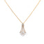 18K Rose Gold & 1.28ct Diamond Pendant Set (8.4gm)