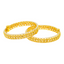 22K Yellow Gold Filigree Kid's Bangle Set (16.7gm)
