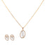 18K Rose Gold & 1.47ct Diamond Pendant Set (9gm)