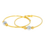 22K Yellow Gold Filigree Kid's Bangle Set (6.9gm)
