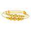 22K Yellow Gold Beaded Kid's Bangle Set (7.8gm)