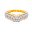 22K Yellow Gold CZ Ring size 6 (3 grams)