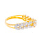 22K Yellow Gold CZ Ring size 6 (3 grams)