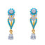 22K Yellow Gold style Earing with CZ (4.9 grams)