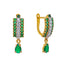 22K Yellow Gold Earring with CZ (4.7 grams)
