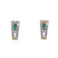 22K Yellow Gold Earring with Ruby, CZ (3.7 grams)