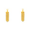 22K Yellow Gold Baali Style Hoop Earrings (3.5 grams)