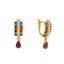 22K Yellow Gold Pendant Set with Gemstones & Pearls (6.9 grams)