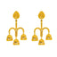 22K Yellow Gold Three Layer Jhumki Earrings (17.5gm)