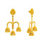 22K Yellow Gold Three Layer Jhumki Earrings (17.5gm)