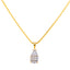 22K Yellow Gold Pendant Set with CZ (5.8 grams)