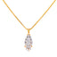 22K Yellow Gold Pendant Set with CZ (7 grams)