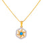 22K Yellow Gold Pendant Set with CZ (5.1 grams)