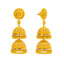 22K Yellow Gold Jhumki Earrings (23.2gm)
