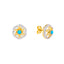 22K Yellow Gold Pendant Set with CZ (5.1 grams)