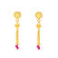 22K Yellow Gold Necklace Set with Ruby (14.4 grams)