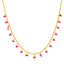 22K Yellow Gold Necklace Set with Ruby (14.4 grams)