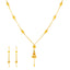 22K Yellow Gold Beaded Necklace Set (14.4 grams)