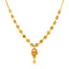 22K Yellow Gold Beaded Necklace & Jhumka Earring Set (18.9 grams)