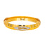 22K Multi-Tone Gold Jaguar Emblem Kada Bangle, Size 3+ (38.4 grams)