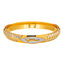 22K Multi-Tone Gold Kada Bangle, Size 3+ (37.2 grams)