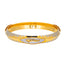22K Multi-Tone Gold Kada Bangle, Size 3+ (37 grams)