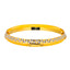 22K Multi-Tone Gold Kada Bangle, Size 3+ (28 grams)