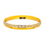 22K Multi-Tone Gold Kada Bangle, Size 3+ (28 grams)
