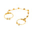 22K Yellow Gold Adjustable Beaded Ring size 7 (3.8 grams)