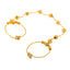 22K Yellow Gold Adjustable Beaded Ring size 7 (4.1 grams)