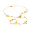 22K Yellow Gold Beaded Adjustable Ring Panja (6,2 grams)