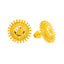 22K Yellow Gold Stud Earrings (5.2gm)